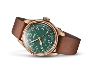 Oris 40MM Big Crown Pointer Date 80th Anniversary Automatic Green Dial Bronze Watch