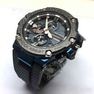 Casio G-Shock G-Steel Blue Rose Gold Solar Watch GSTB100XB-2A