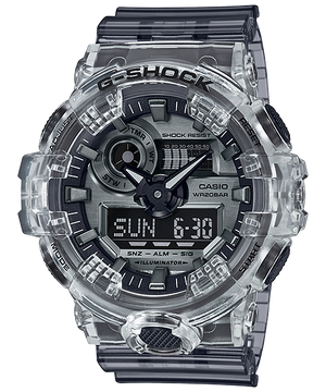 CASIO G-SHOCK GA-700SK-1A Clear Silver Metallic Skeleton Watch