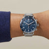 Shinola 45MM Canfield Sport Chronograph Blue Dial Stainless Watch 120089890