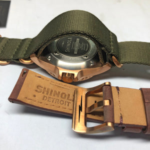 Shinola Bronze Monster Automatic 43mm Limited Gift Set Prohibition Rumrunner