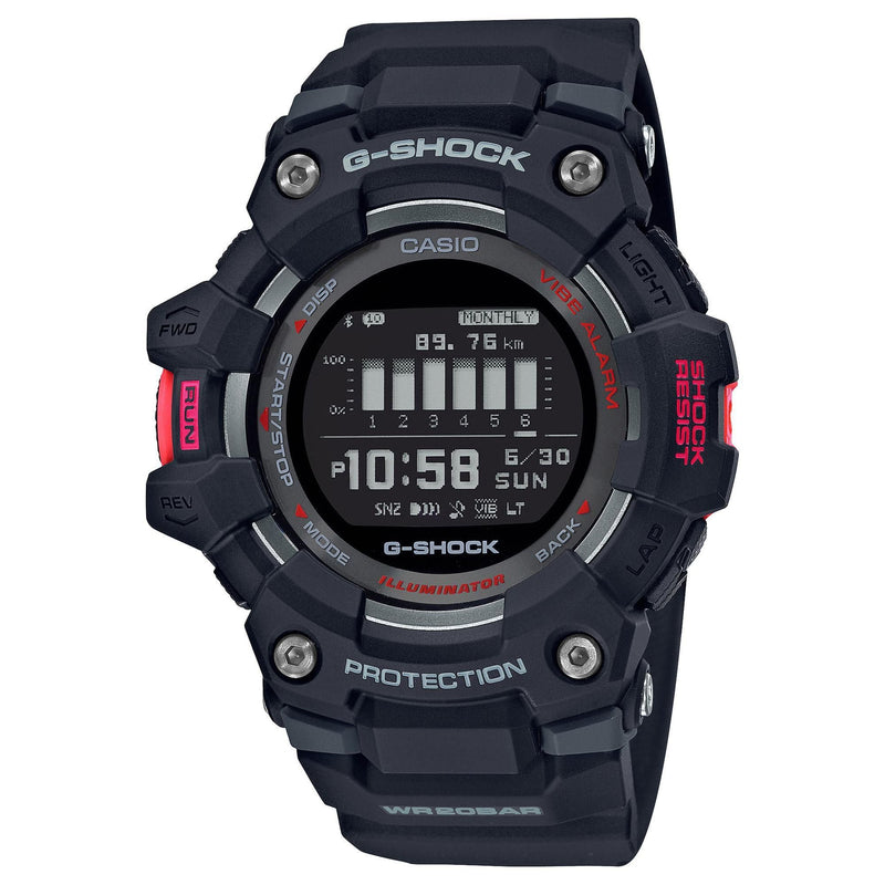 CASIO G-Shock GBD100-1 Move Watch Power Trainer Black Red G-Squad