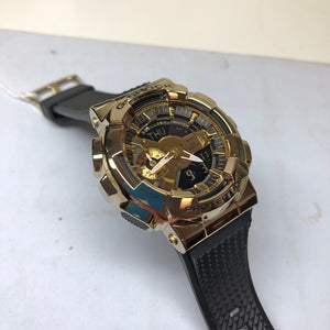 Casio G-Shock GM110G-1A9 Gold Steel Metal Bezel Watch GM110