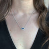 Lika Behar Evil Eye Necklace Navy Blue Enamel Sterling Silver