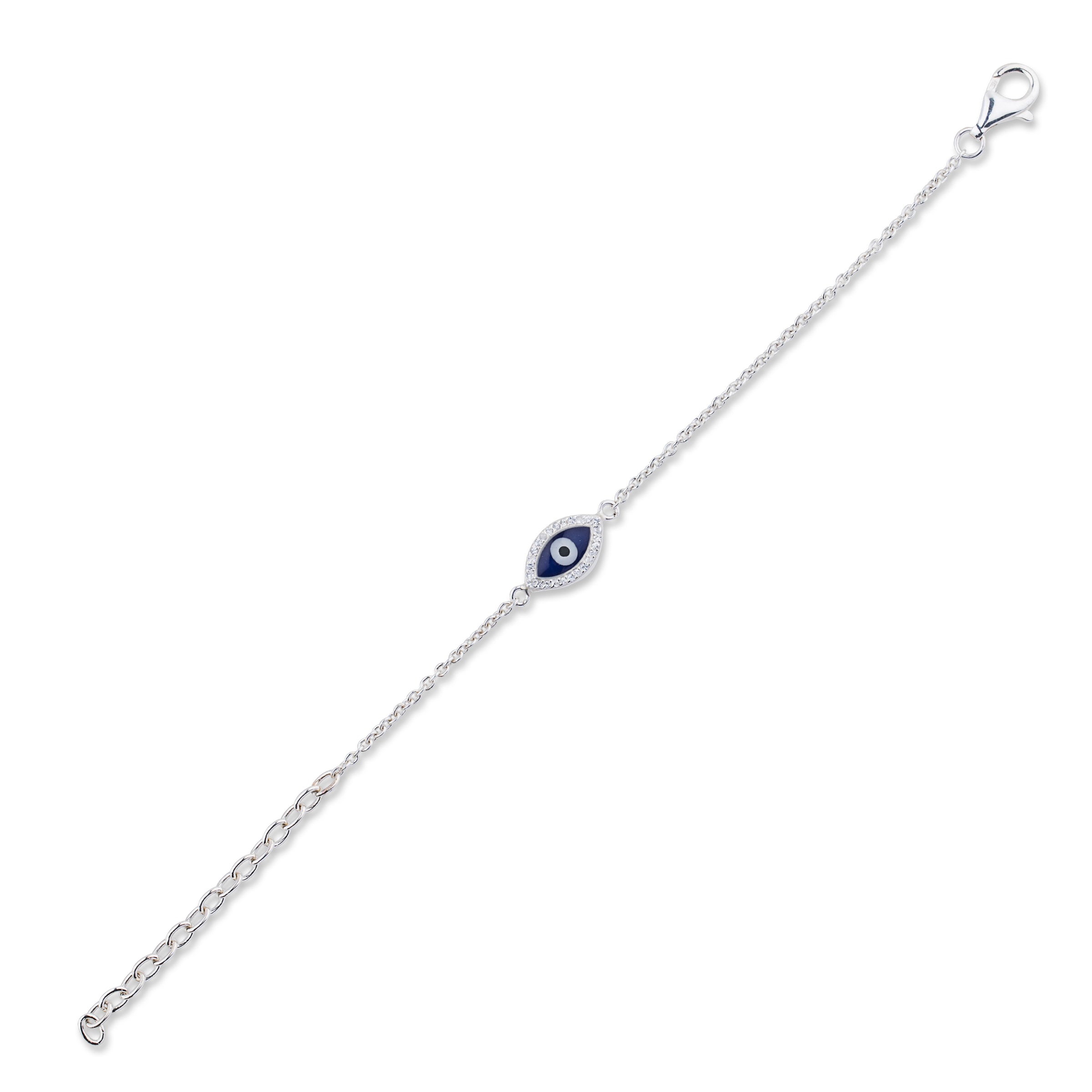 Interlocking Claw Bracelet - Champagne Diamonds & Sapphire