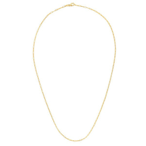 14k yellow gold paperclip chain