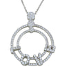 Hulchi Belluni 18K White Gold "Love" Diamond Necklace