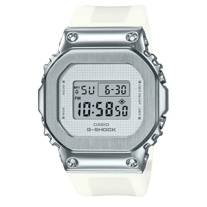 Casio G-Shock GMS Stainless Steel White Women's Watch GMS5600SK-7 Jelly  Clear