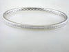 Memoire 18k White Gold Channel Set Diamond Bangle Bracelet