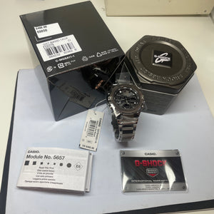 Casio G-Shock G-Steel Black Stainless Steel Carbon Core Watch GSTB400D-1A Solar