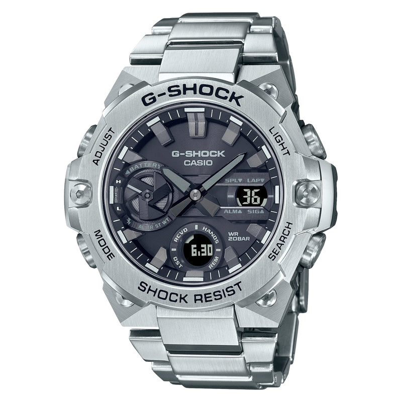 Casio G-Shock G-Steel Black Stainless Steel Carbon Core Watch 