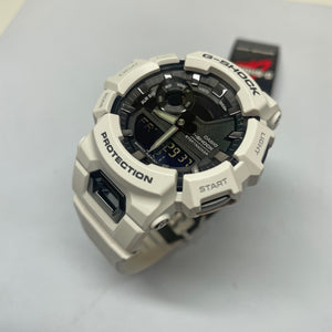 Casio G-Shock White Black StepTracker Analog-Digital Watch GBA900-7A