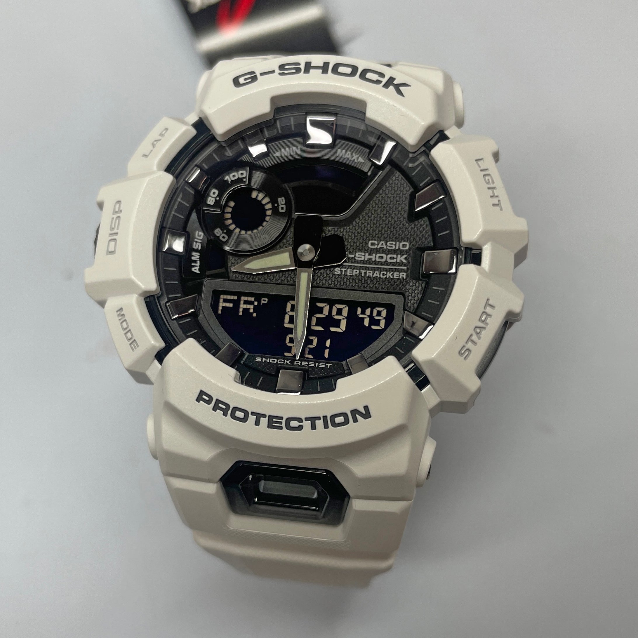 Casio G-Shock White Black StepTracker Analog-Digital Watch GBA900-7A – NAGI