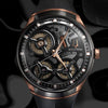 Accutron DNA Electrostatic Open Face Rose Gold Black Dial Watch 2ES8A002