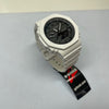 Casio G-Shock White Watch Black Dial CasiOak GA2100 Series GA2100-7A