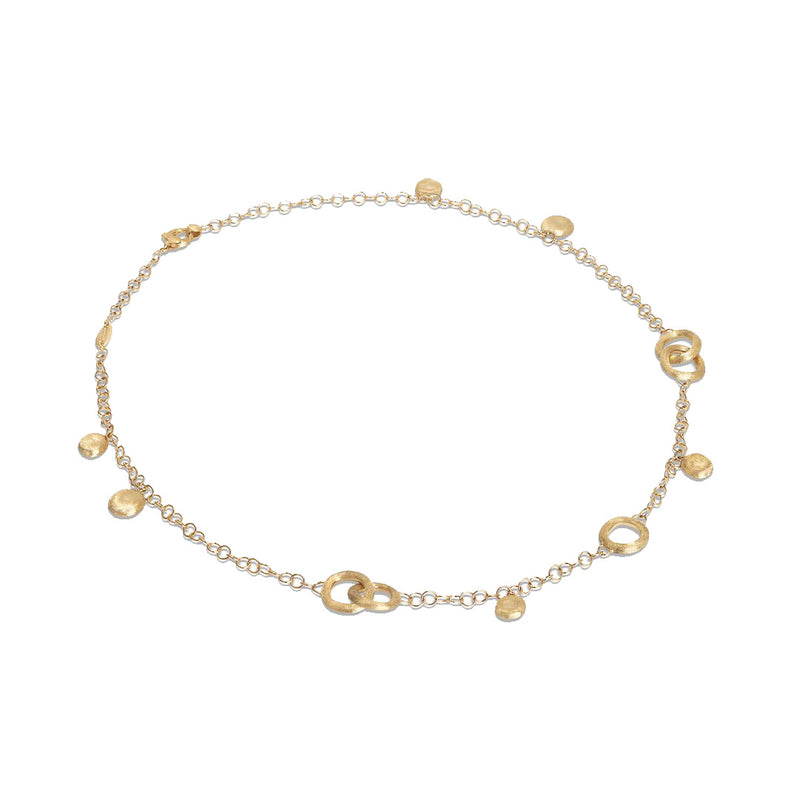 Marco Bicego Jaipur Collection 18K Yellow Gold Charm Short Necklace CB2612 Y