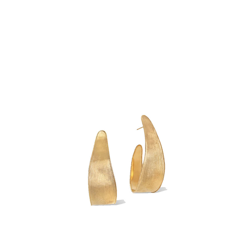 Marco Bicego Lunaria Collection 18K Lunaria Yellow Gold Small Hoop Earrings OB1760 Y