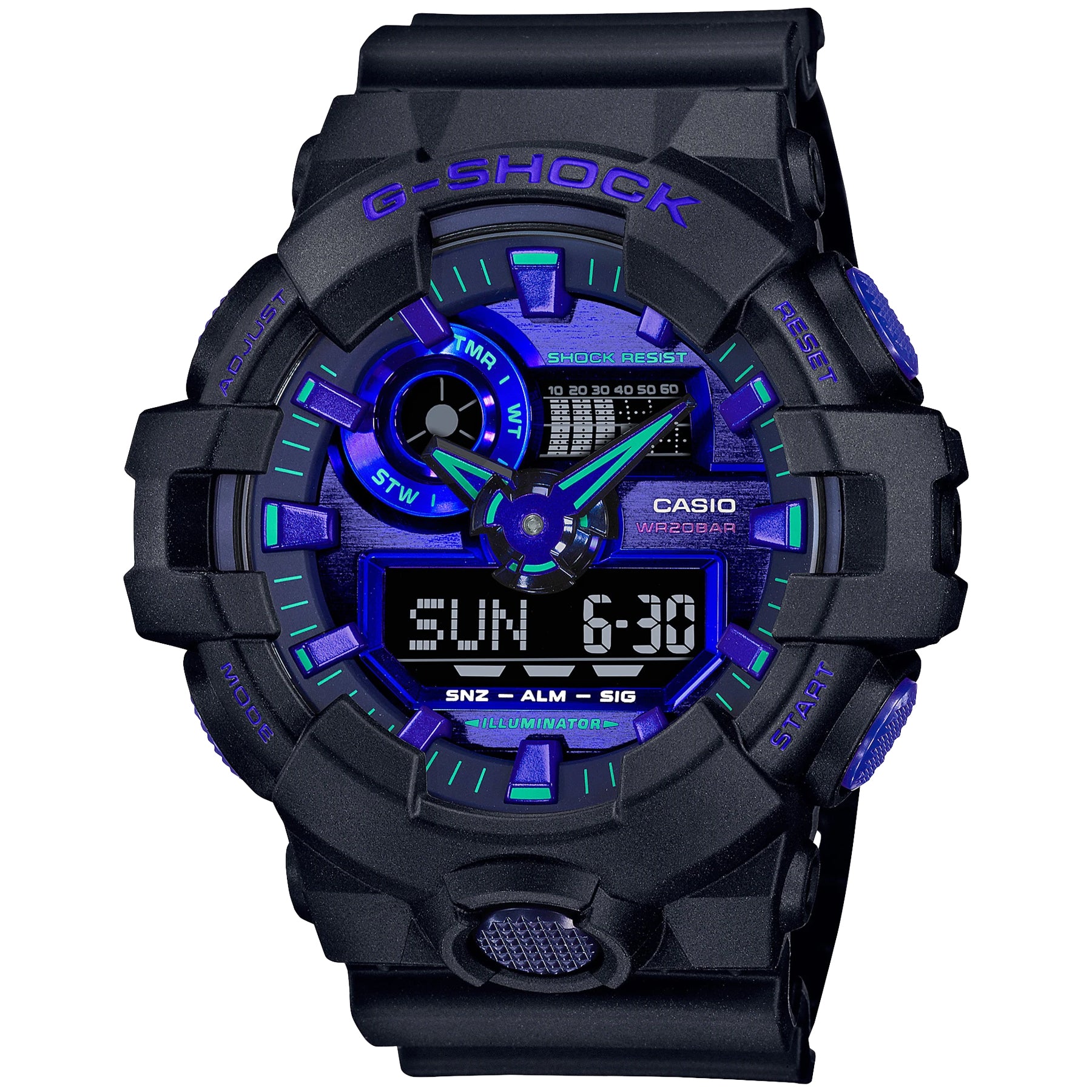 Casio G-Shock GA900VB-1A Virtual World Metallic Watch Purple Violet – NAGI