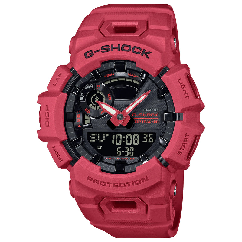 Casio G-Shock Burning Red Black StepTracker Watch GBA900RD-4A