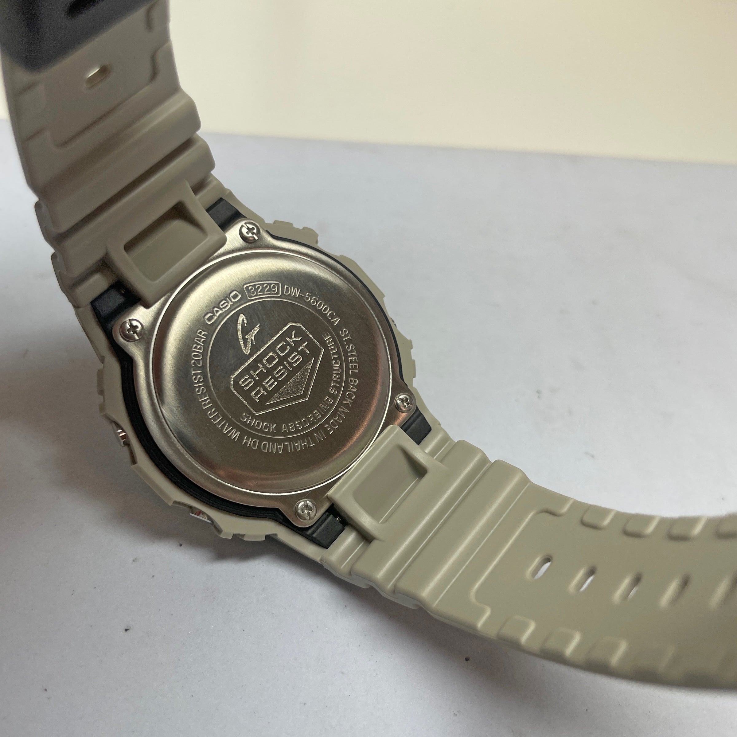DW5600CA-8 CASIO Watch – Utility G-SHOCK Light Grey Camo Gray NAGI Camouflage