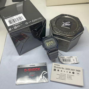 Casio G-Shock GM5600MF-2 Clear Midnight Blue Gray Fog Metal IP Square Watch