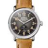 Shinola 41MM Runwell Degrade Black Dial Leather Watch S0120245781