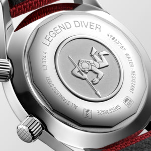 Longines Legend Diver 36MM Bordeaux Dial and Strap Watch L33744402