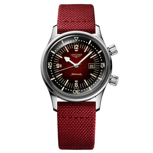 Longines Legend Diver 36MM Bordeaux Dial and Strap Watch L33744402