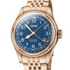 Oris 40MM Big Crown Bronze Bracelet Pointer Date Automatic Blue Dial Watch