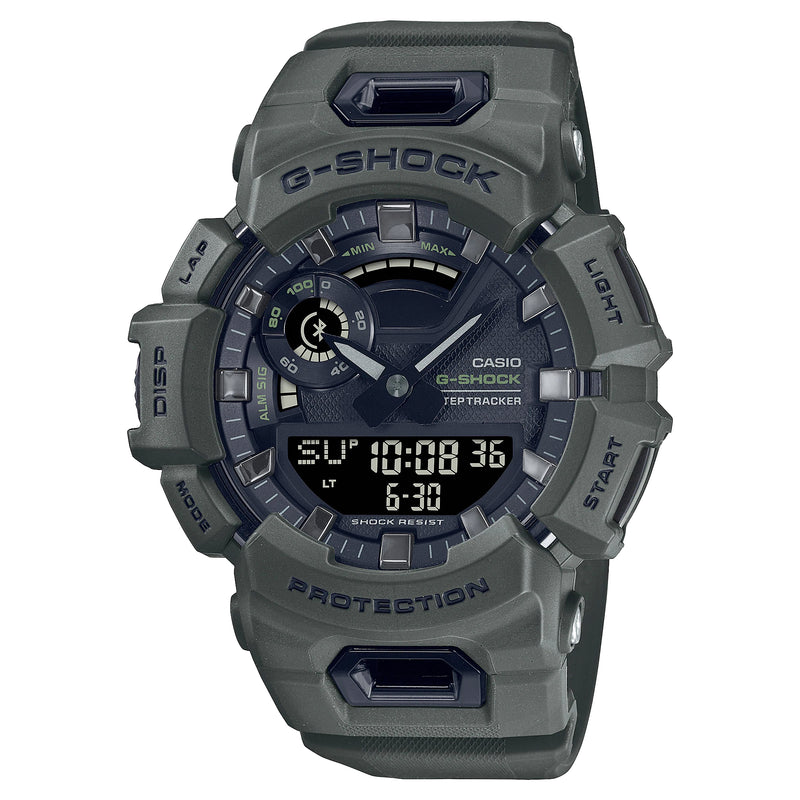 Casio G-Shock Olive Green StepTracker Analog-Digital Watch GBA900UU-3A