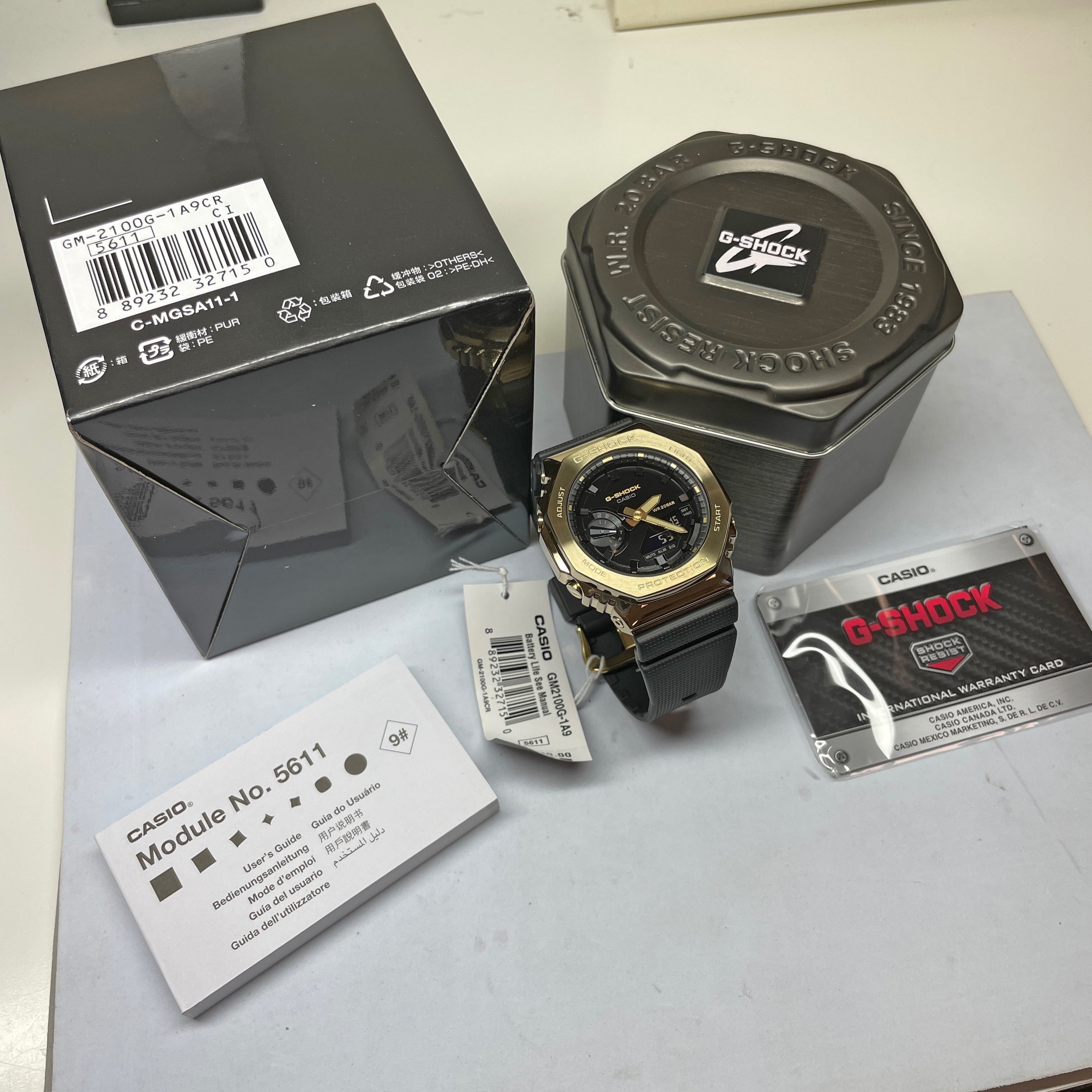 Bezel CasiOak Casio Gol G-Shock – NAGI Gold GM2100G-1A9 \