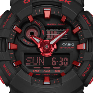 CASIO G-SHOCK GA700BNR-1A Ignite Red & Black Watch
