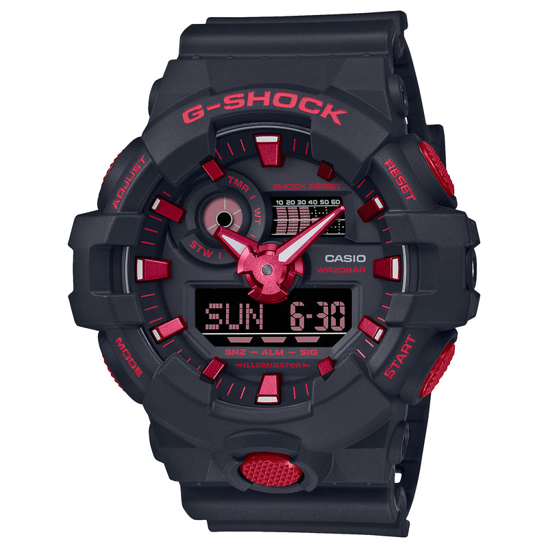 CASIO G-SHOCK GA700BNR-1A Ignite Red & Black Watch