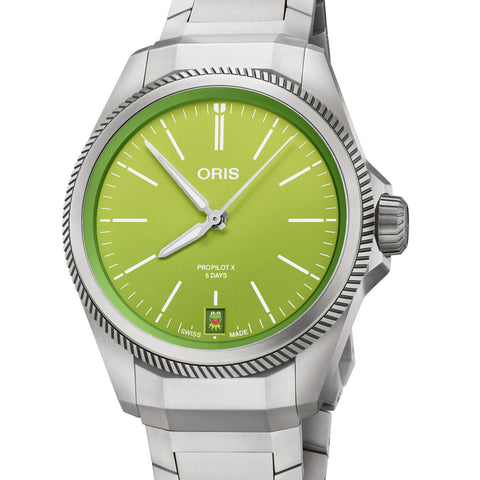 Oris ProPilot X Kermit Frog Muppets Calibre 400 Titanium Green