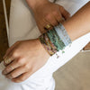 Anne Sportun Confetti Sakoda Emerald Wrap Bracelet Necklace 34 Inches B098G-CON.SAK.EM