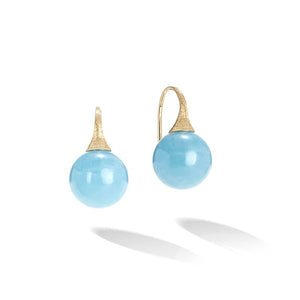 Marco Bicego Africa Boule 18K Yellow Gold and Aquamarine Earrings