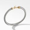 David Yurman Buckle Cable Bracelet with Gold 5MM