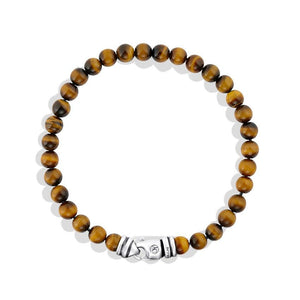 David Yurman Men's Spiritual Beads Bracelet with Tiger's Eye