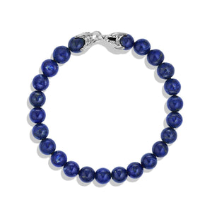 Mens Spiritual Beads Bracelet with Lapis Lazuli