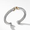 David Yurman Cable X Bracelet with Gold 7MM