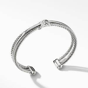 David Yurman Crossover X Bracelet with Diamonds 7MM