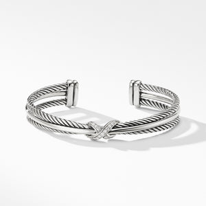 David Yurman Crossover X Bracelet with Diamonds 7MM