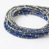 Anne Sportun Blue Lapis Beaded Confetti Wrap Bracelet & Necklace 34"