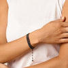 Anne Sportun Wrap Bead Bracelet/Necklace with Multi-Colored Cubic Zirconia