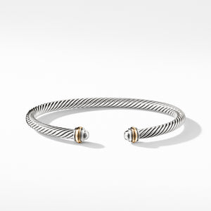 David Yurman 4MM Cable Classics Bracelet with Gold