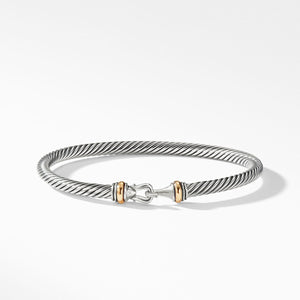 Cable Buckle Bracelet with Gold 4MM