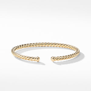 David Yurman Cable Spira Petite Precious Bracelet in Gold