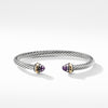 David Yurman 5MM Cable Classic Bracelet with Amethyst and Gold