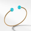Solari Bead Bracelet with Turquoise in 18K Gold