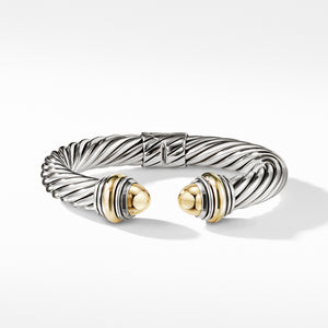 David Yurman 10MM Cable Classics Bracelet with Bonded Yellow Gold and 14K Gold